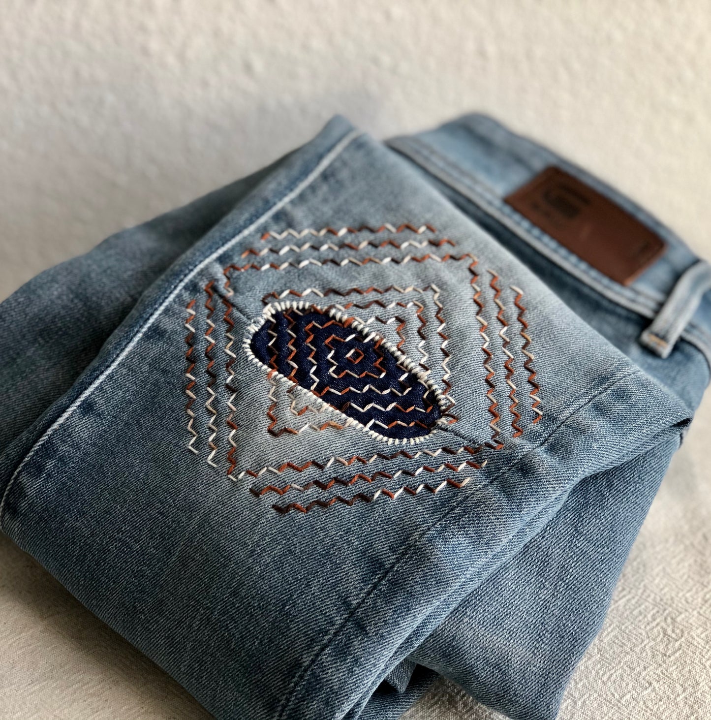 Workshop denim mending with Sashiko, Sun. 18 May 2 - 5:30 pm